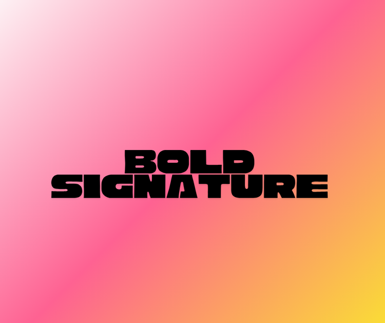 Bold Signature